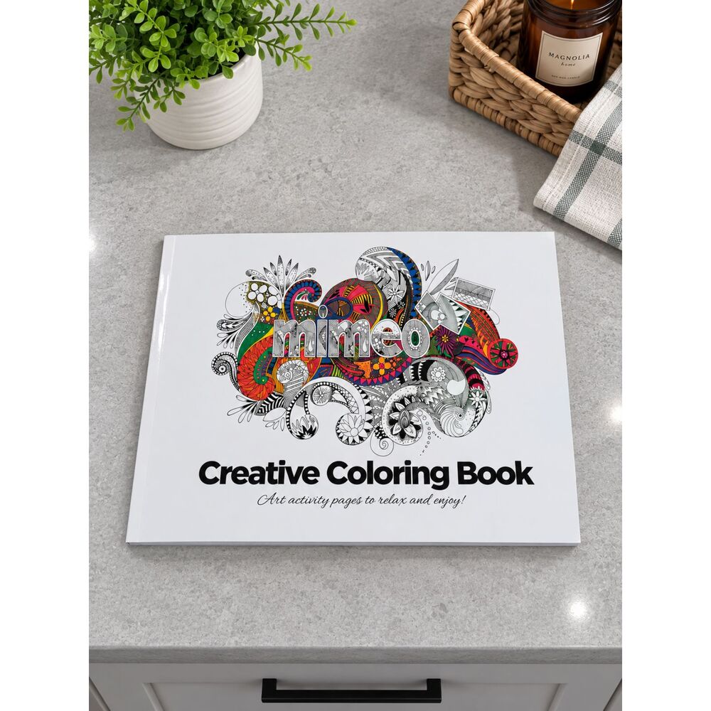 Adult Creative Coloring Book Spiral Bound